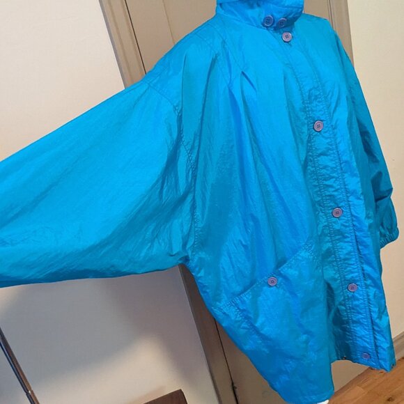 Vintage Cabin Creek Jacket Rain Wind Breaker 80’s Beverly Goldberg Nylon Long - Picture 4 of 14